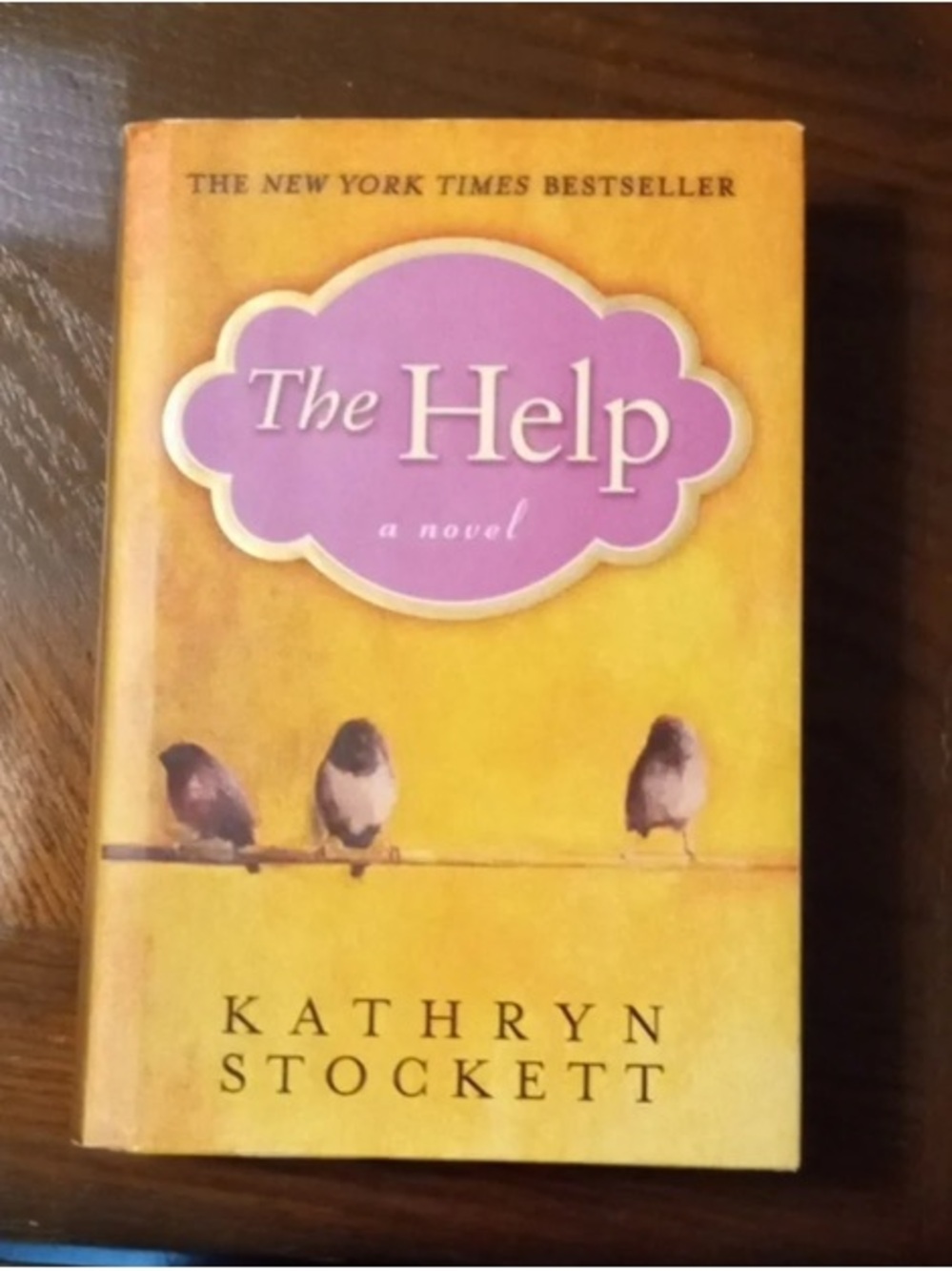 The Help Decorative Book Cover - Yellow & Purple